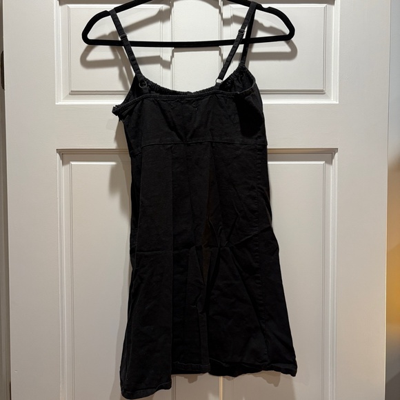 Urban Outfitters Black Mini Dress with front tie Size XS - Picture 2 of 3